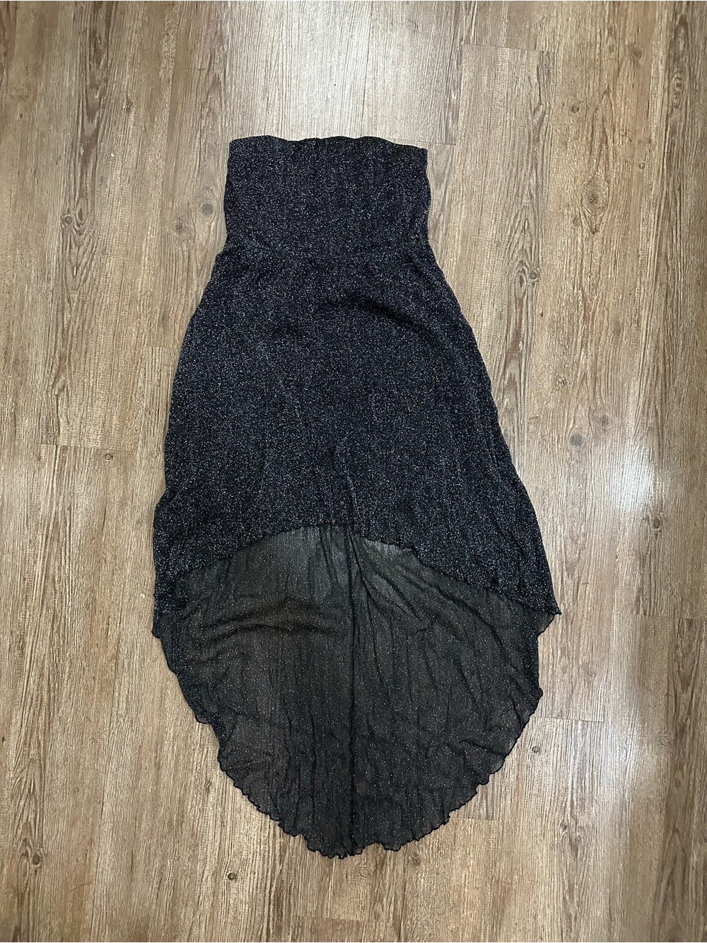 Rue21 Black Shimmer High-Low Dress